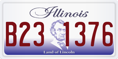 IL license plate B231376
