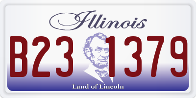 IL license plate B231379