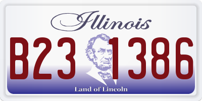 IL license plate B231386