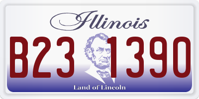 IL license plate B231390