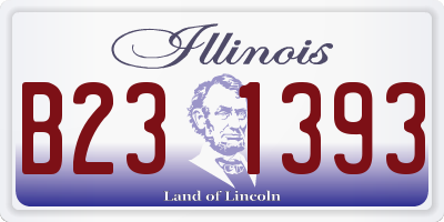 IL license plate B231393