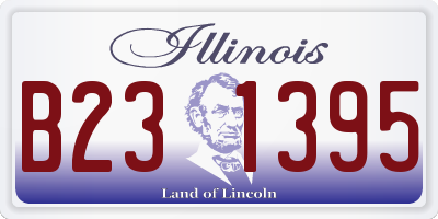 IL license plate B231395