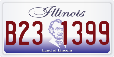 IL license plate B231399