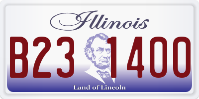 IL license plate B231400