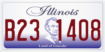IL license plate B231408