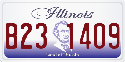 IL license plate B231409