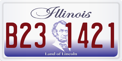 IL license plate B231421