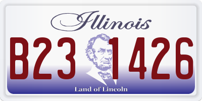 IL license plate B231426