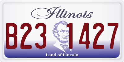 IL license plate B231427