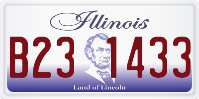 IL license plate B231433