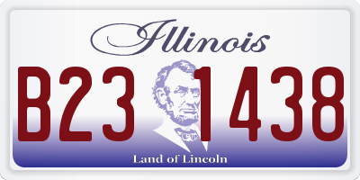IL license plate B231438