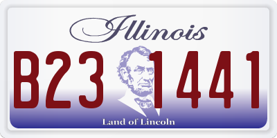 IL license plate B231441