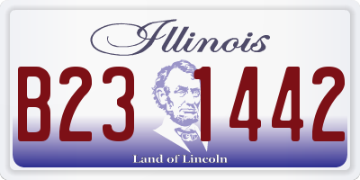 IL license plate B231442