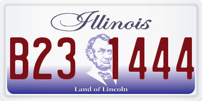 IL license plate B231444