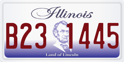 IL license plate B231445