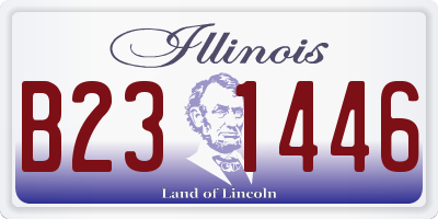 IL license plate B231446
