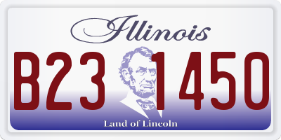 IL license plate B231450