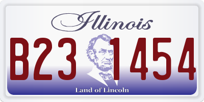 IL license plate B231454