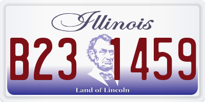 IL license plate B231459