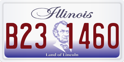 IL license plate B231460