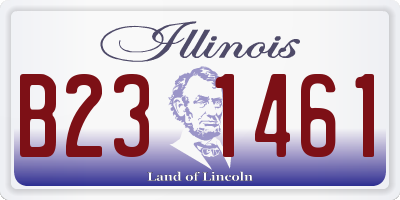 IL license plate B231461