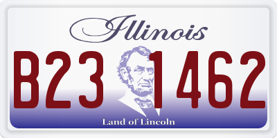 IL license plate B231462