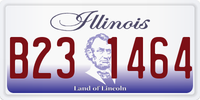 IL license plate B231464