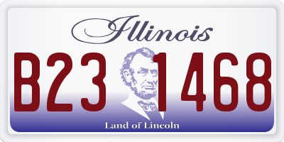 IL license plate B231468