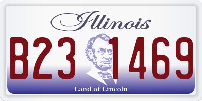 IL license plate B231469
