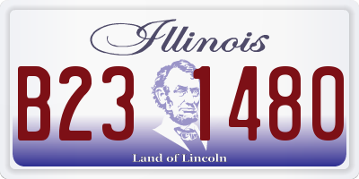 IL license plate B231480