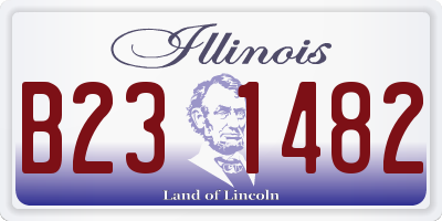 IL license plate B231482