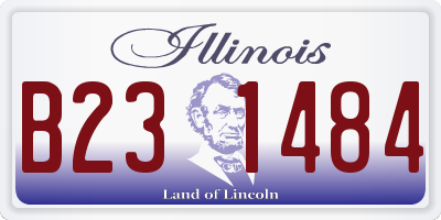 IL license plate B231484