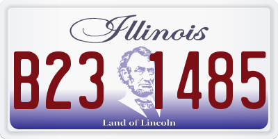IL license plate B231485