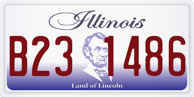 IL license plate B231486