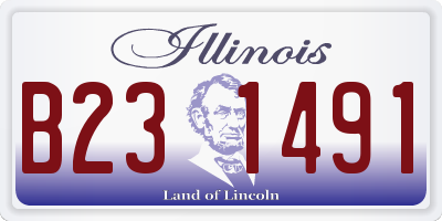 IL license plate B231491