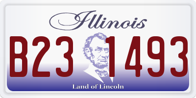 IL license plate B231493