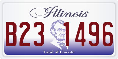 IL license plate B231496