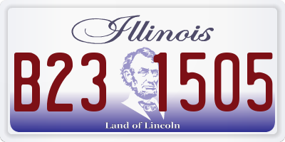 IL license plate B231505