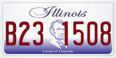 IL license plate B231508