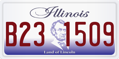 IL license plate B231509