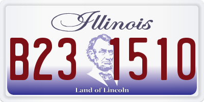 IL license plate B231510