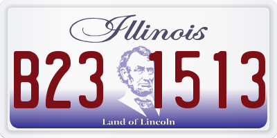 IL license plate B231513