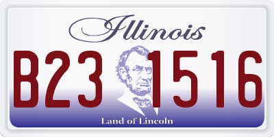 IL license plate B231516
