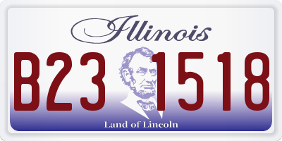 IL license plate B231518