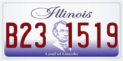 IL license plate B231519