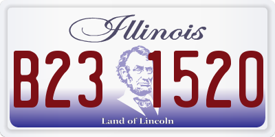 IL license plate B231520