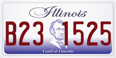 IL license plate B231525
