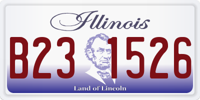 IL license plate B231526