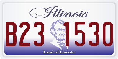 IL license plate B231530