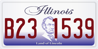 IL license plate B231539